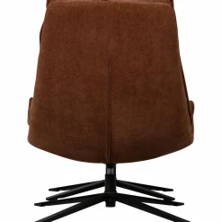 Online WOOOD Kube draaifauteuil met hocker Bruin