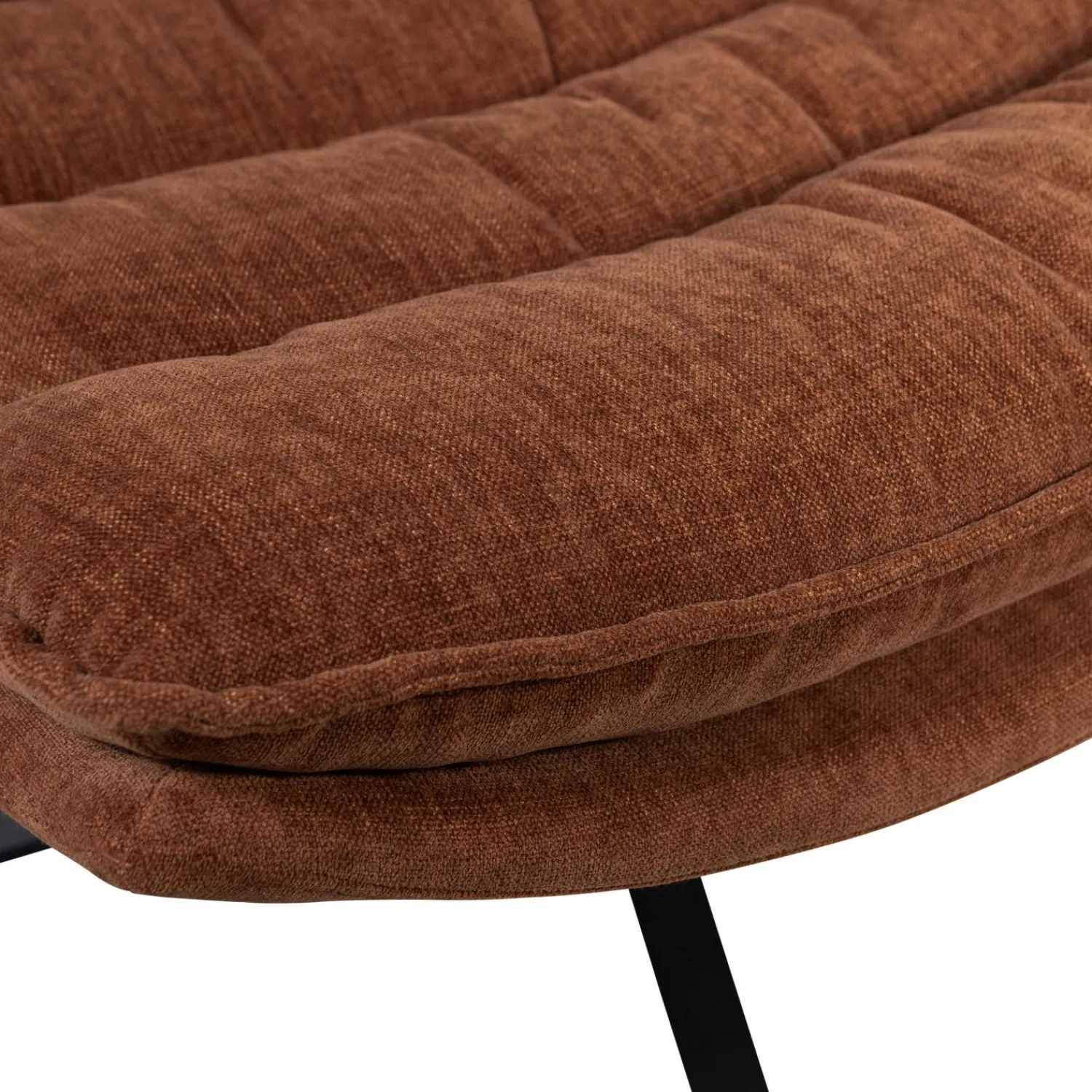 Online WOOOD Kube draaifauteuil met hocker Bruin