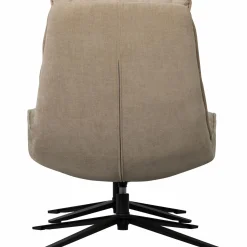 Clearance WOOOD Kube draaifauteuil met hocker Naturel