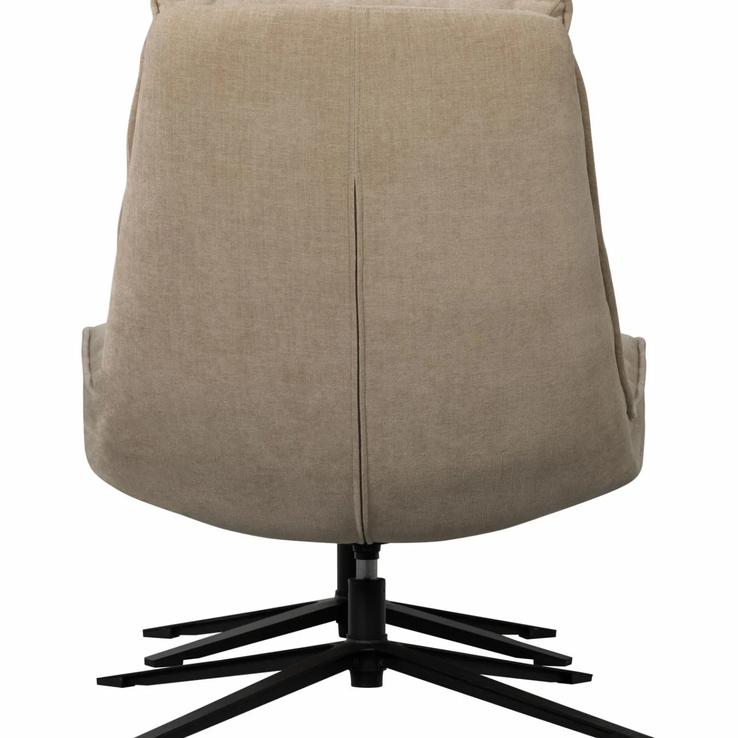 Clearance WOOOD Kube draaifauteuil met hocker Naturel