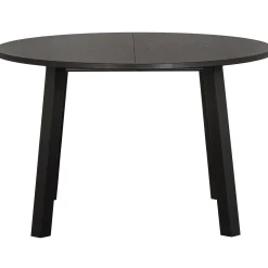 Sale WOOOD Lange Jan uitschuifbare eettafel rond eiken Blacknight