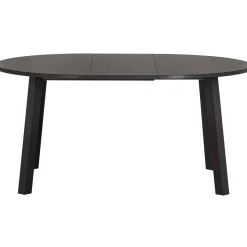 Sale WOOOD Lange Jan uitschuifbare eettafel rond eiken Blacknight