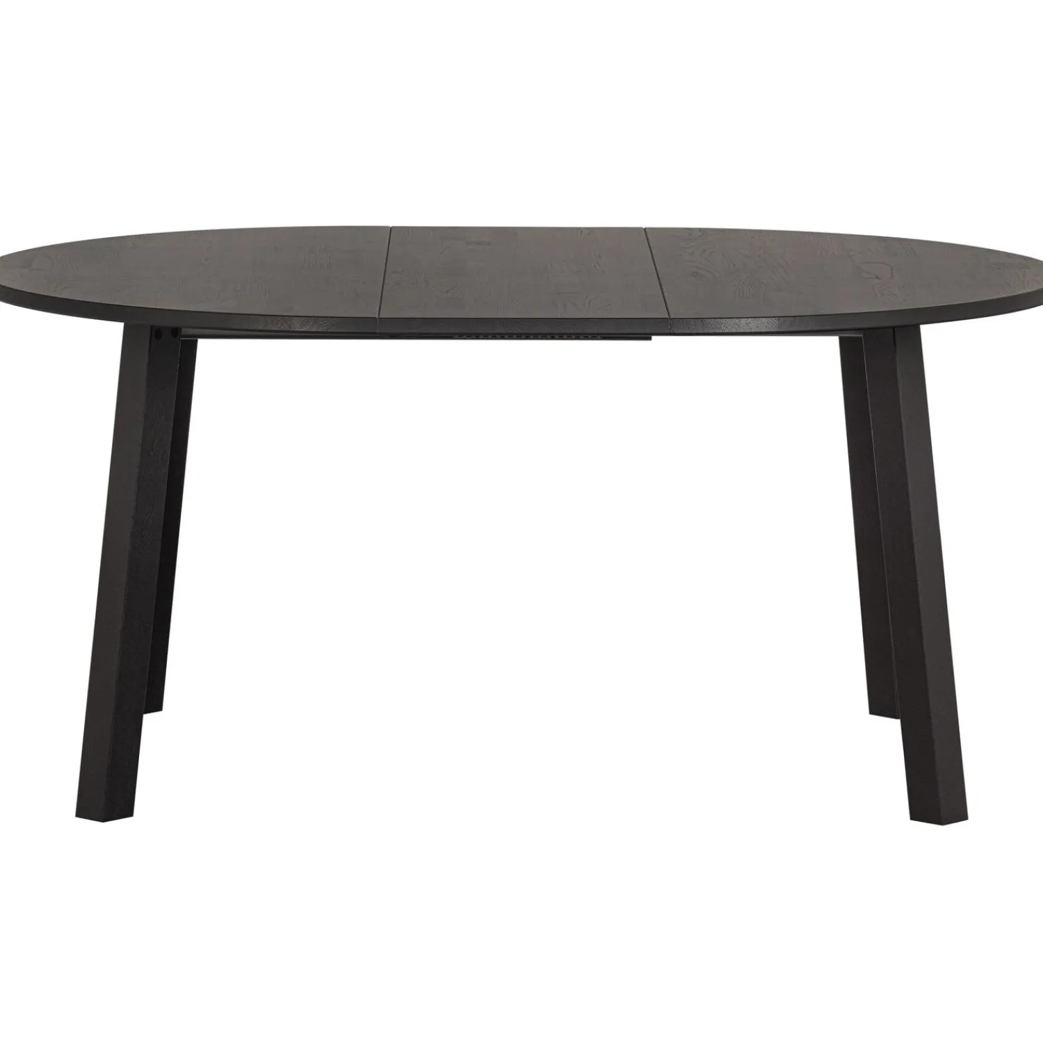 Sale WOOOD Lange Jan uitschuifbare eettafel rond eiken Blacknight