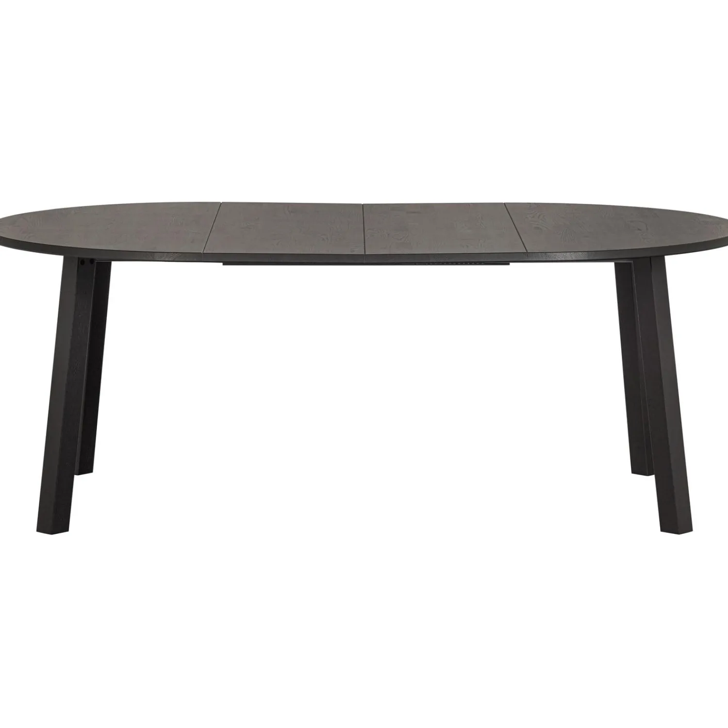 Sale WOOOD Lange Jan uitschuifbare eettafel rond eiken Blacknight