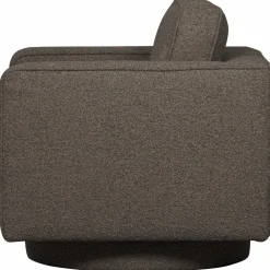 New WOOOD Lazy draaifauteuil bouclé Antraciet