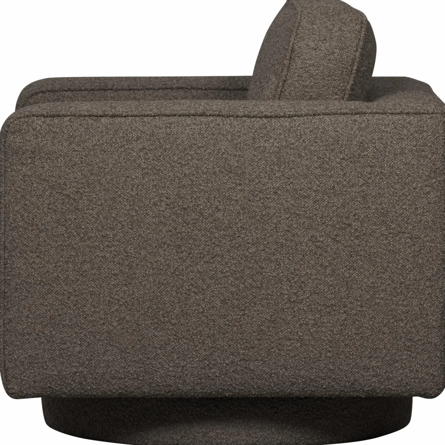 New WOOOD Lazy draaifauteuil bouclé Antraciet