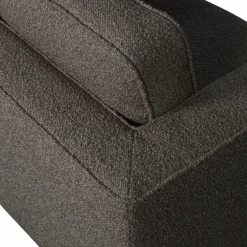 New WOOOD Lazy draaifauteuil bouclé Antraciet