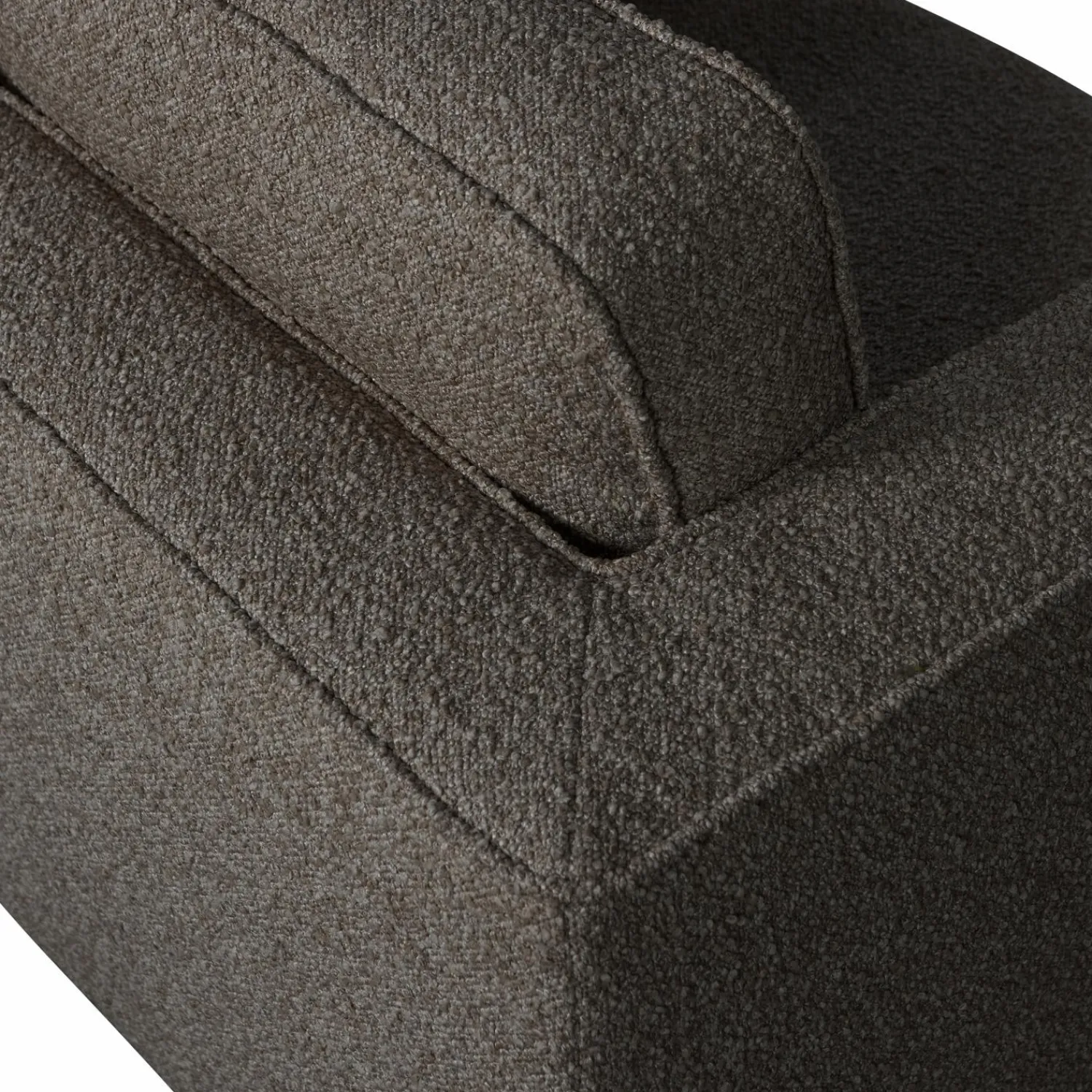 New WOOOD Lazy draaifauteuil bouclé Antraciet