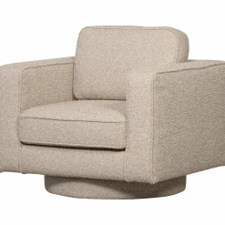 Outlet WOOOD Lazy draaifauteuil bouclé Naturel