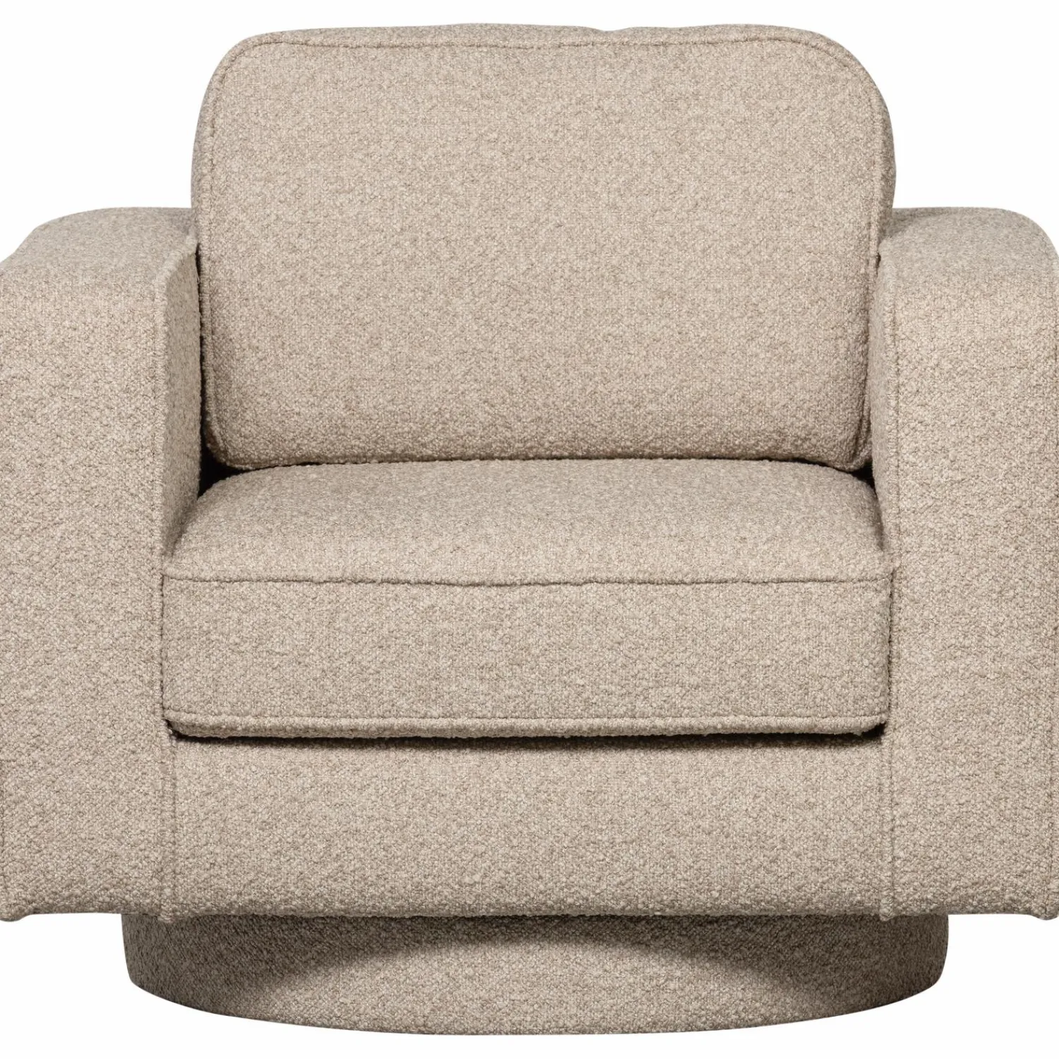Outlet WOOOD Lazy draaifauteuil bouclé Naturel