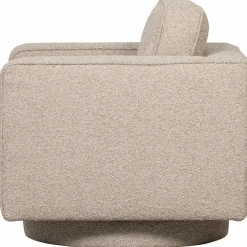 Outlet WOOOD Lazy draaifauteuil bouclé Naturel