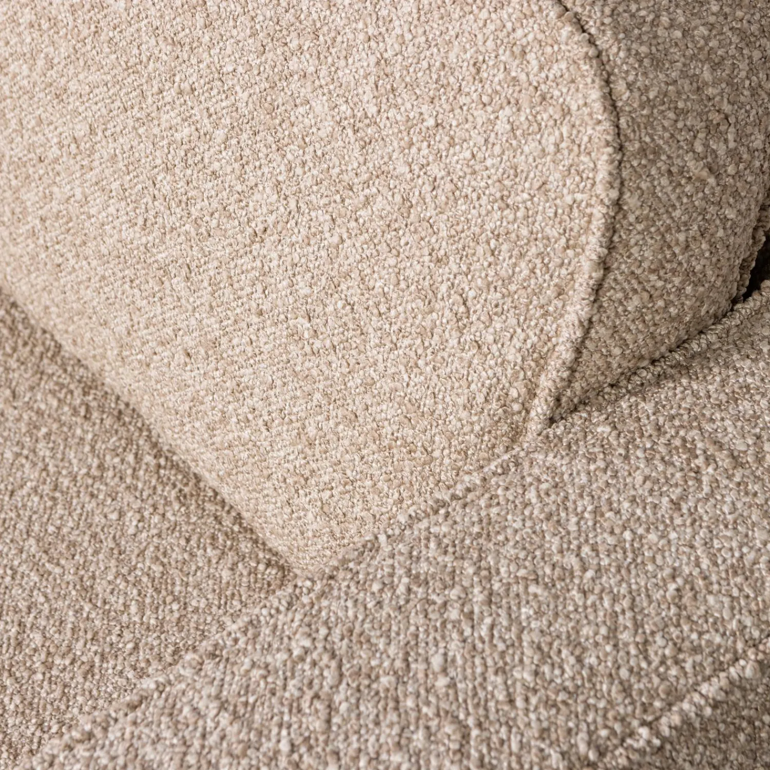 Outlet WOOOD Lazy draaifauteuil bouclé Naturel