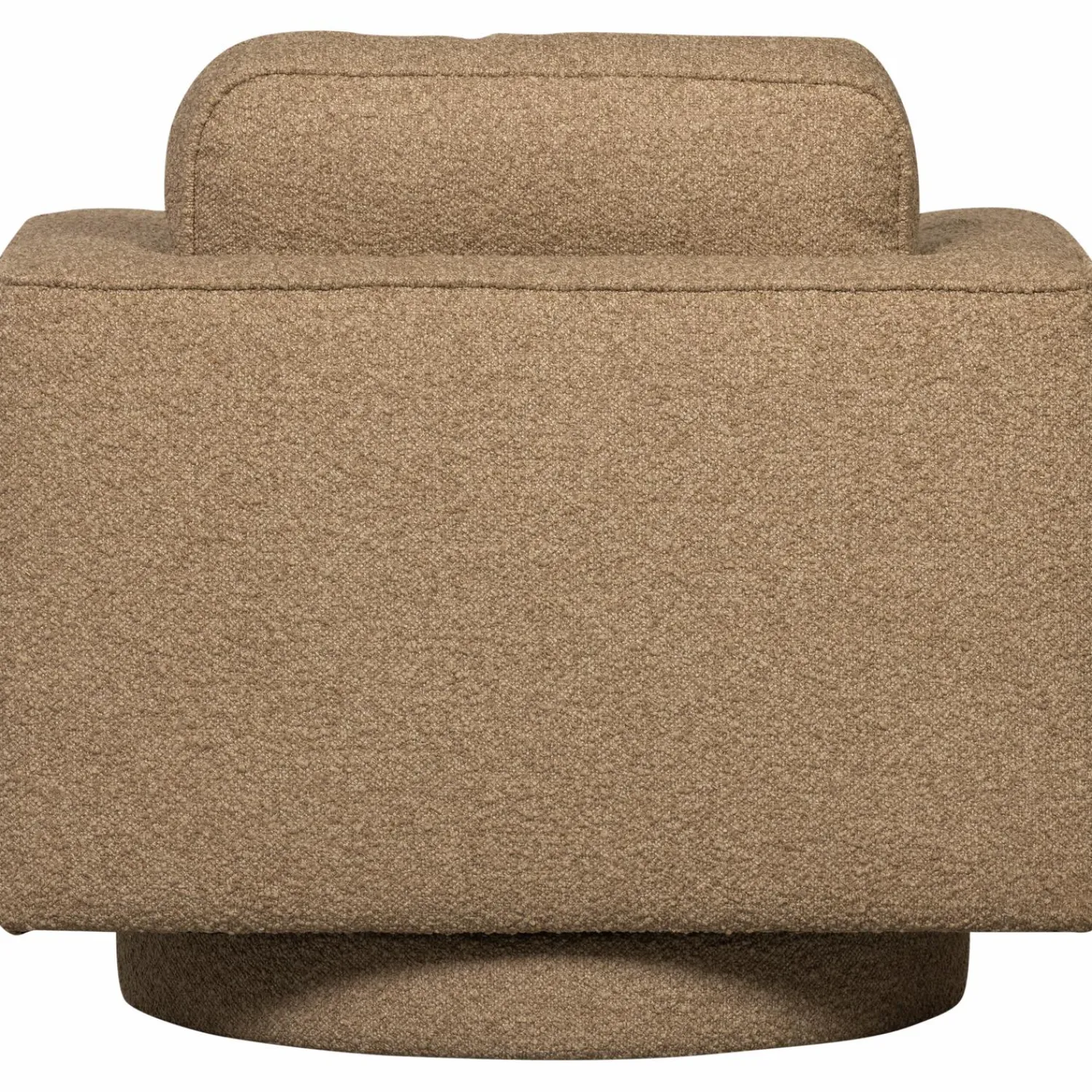 Clearance WOOOD Lazy draaifauteuil bouclé bruin Zand