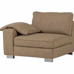 New WOOOD Lazy 1-zits element met arm links bouclé Bruin