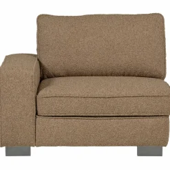 New WOOOD Lazy 1-zits element met arm links bouclé Bruin