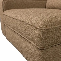 New WOOOD Lazy 1-zits element met arm links bouclé Bruin