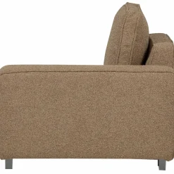 Best WOOOD Lazy 1-zits element met arm rechts bouclé Bruin