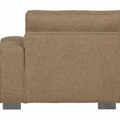 Best WOOOD Lazy 1-zits element met arm rechts bouclé Bruin