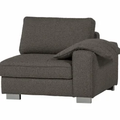 Clearance WOOOD Lazy 1-zits element met arm rechts bouclé Antraciet