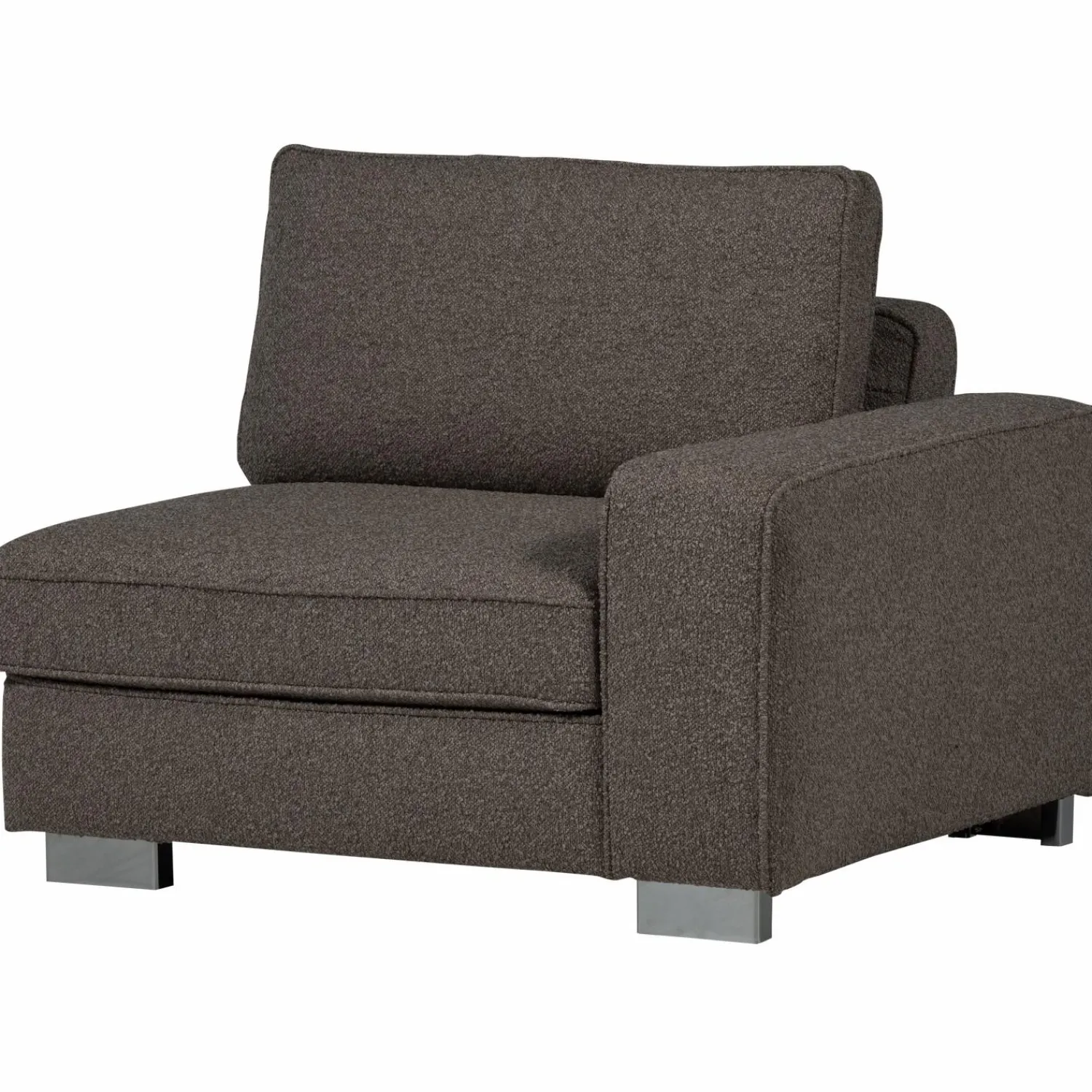 Clearance WOOOD Lazy 1-zits element met arm rechts bouclé Antraciet
