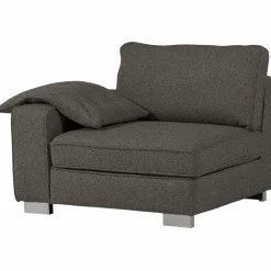 Clearance WOOOD Lazy 1-zits element met arm links bouclé Antraciet