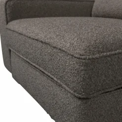 Clearance WOOOD Lazy 1-zits element met arm links bouclé Antraciet