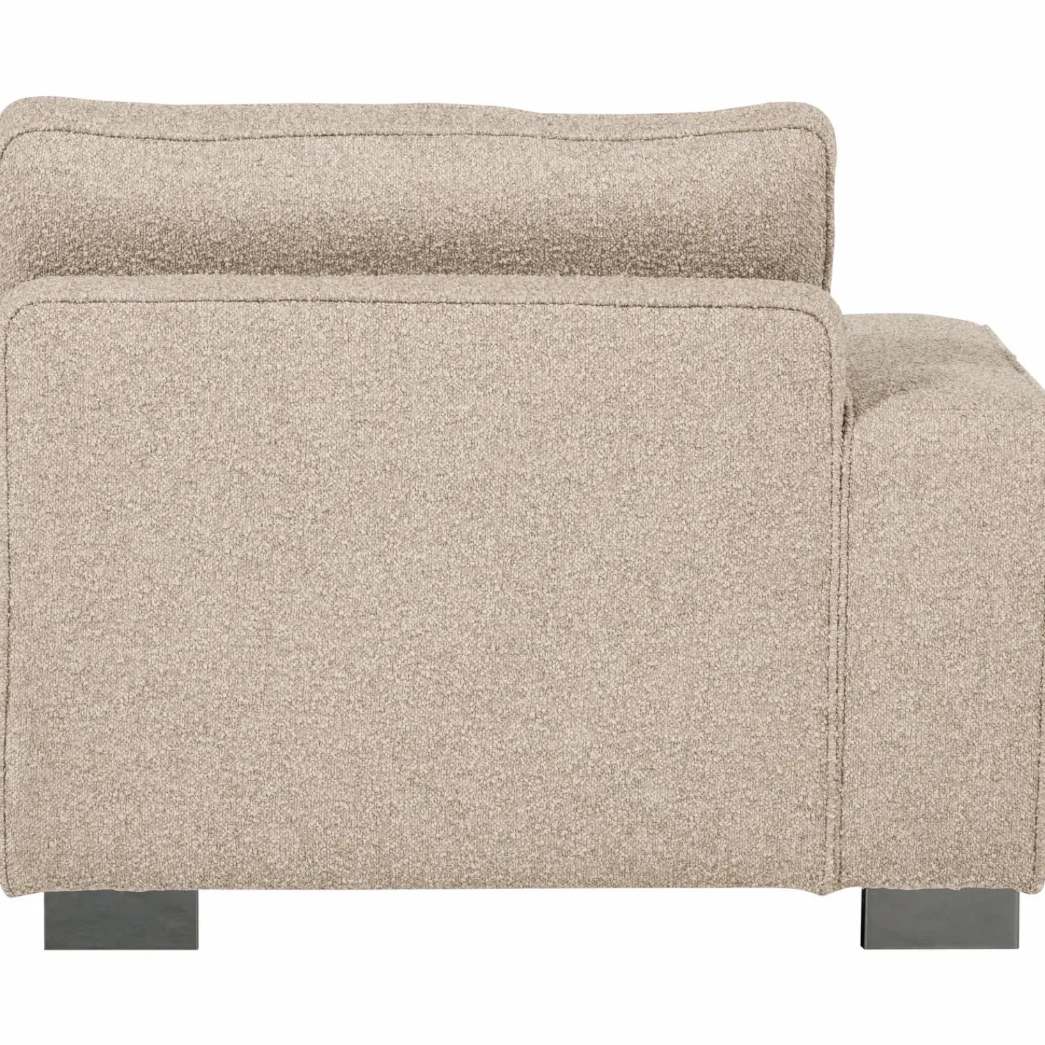 Online WOOOD Lazy 1-zits element met arm links bouclé Naturel