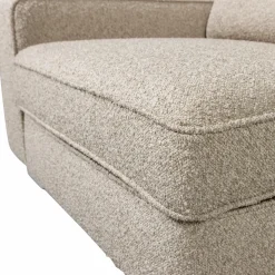 Online WOOOD Lazy 1-zits element met arm links bouclé Naturel