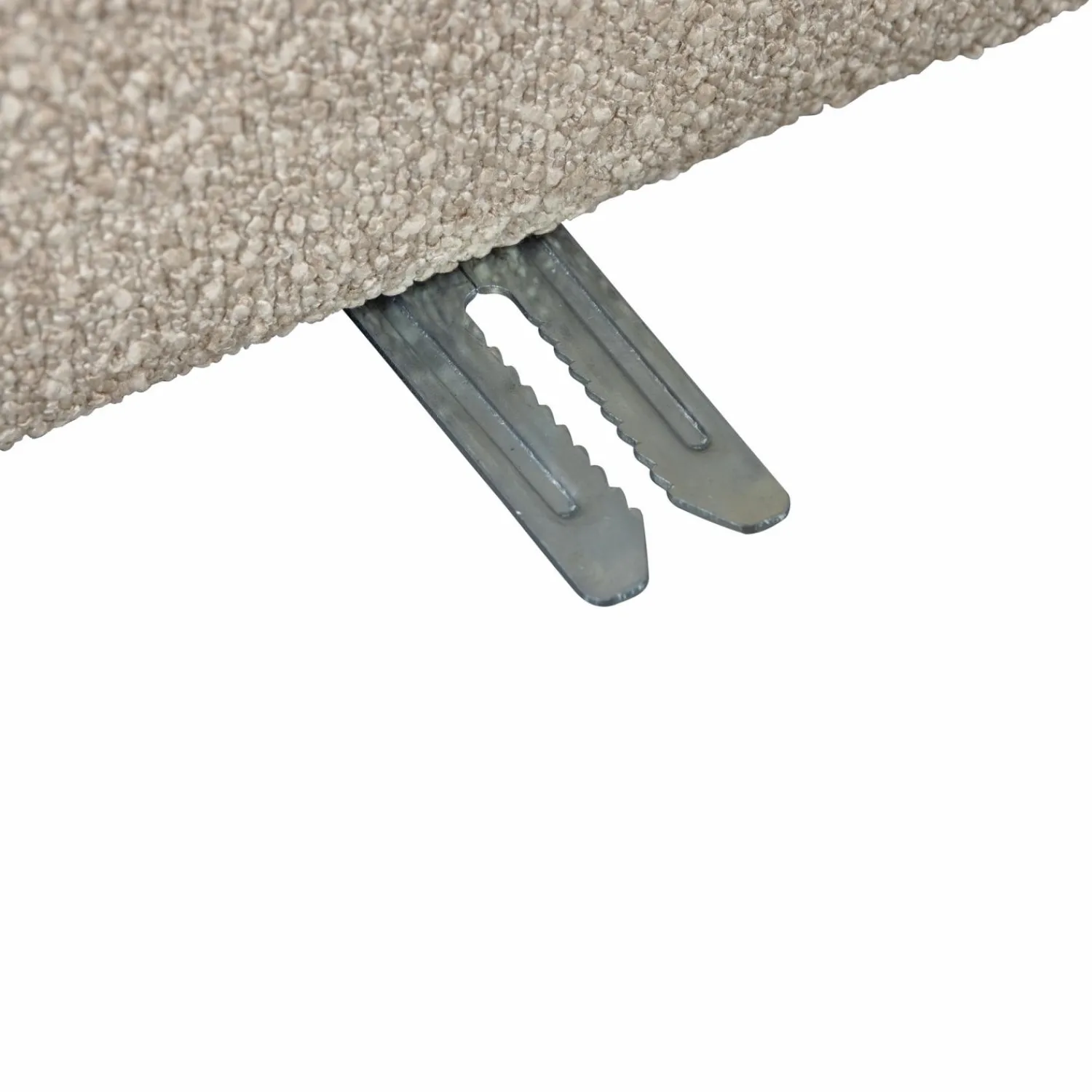 Online WOOOD Lazy 1-zits element met arm links bouclé Naturel