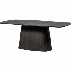 Best WOOOD Leah eettafel mdf donkerbruin 200x105 cm