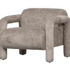 Discount WOOOD Lenny fauteuil in grove textuur Zand