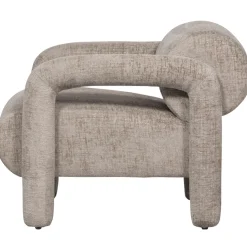 Discount WOOOD Lenny fauteuil in grove textuur Zand