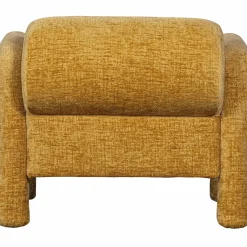 Clearance WOOOD Lenny fauteuil in grove textuur Goud/geel