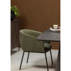 Hot WOOOD Leon eetkamerstoel Bosgroen