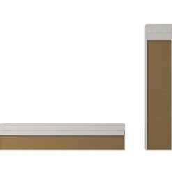 WOOOD Letterba(n)k XL bankje grenen dust incl. zitkussen