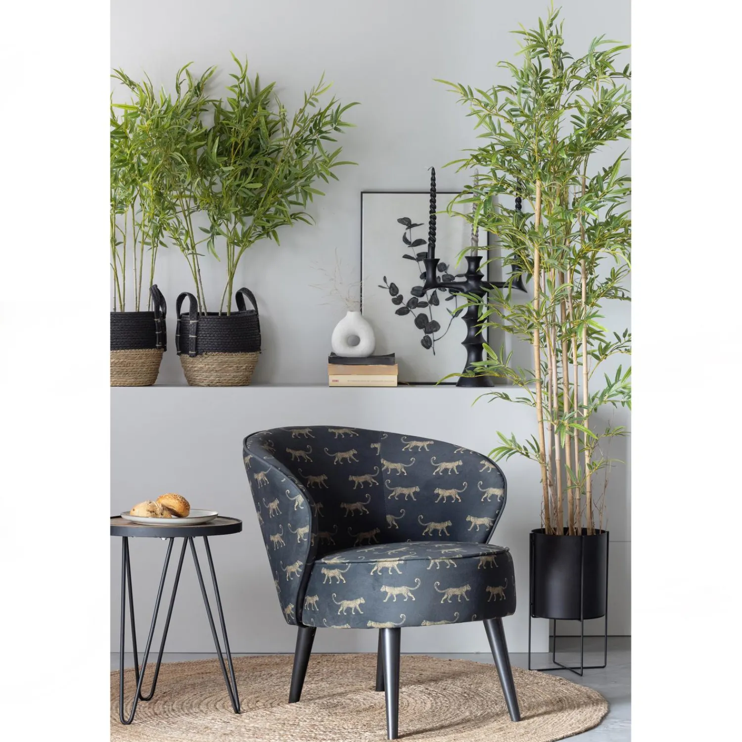 New WOOOD Lev bijzettafel hout/metaal