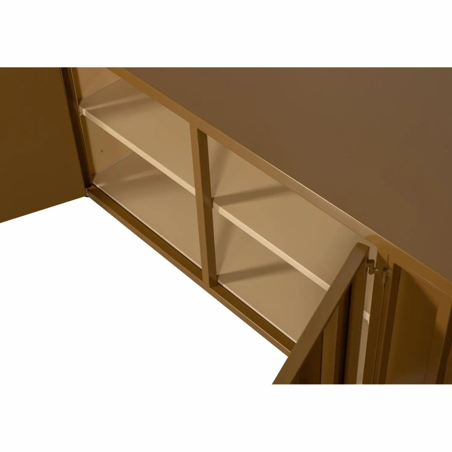 New WOOOD Level tv meubel metaal 44x160 cm Honinggeel