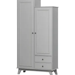 WOOOD Lily garderobekast grenen clay