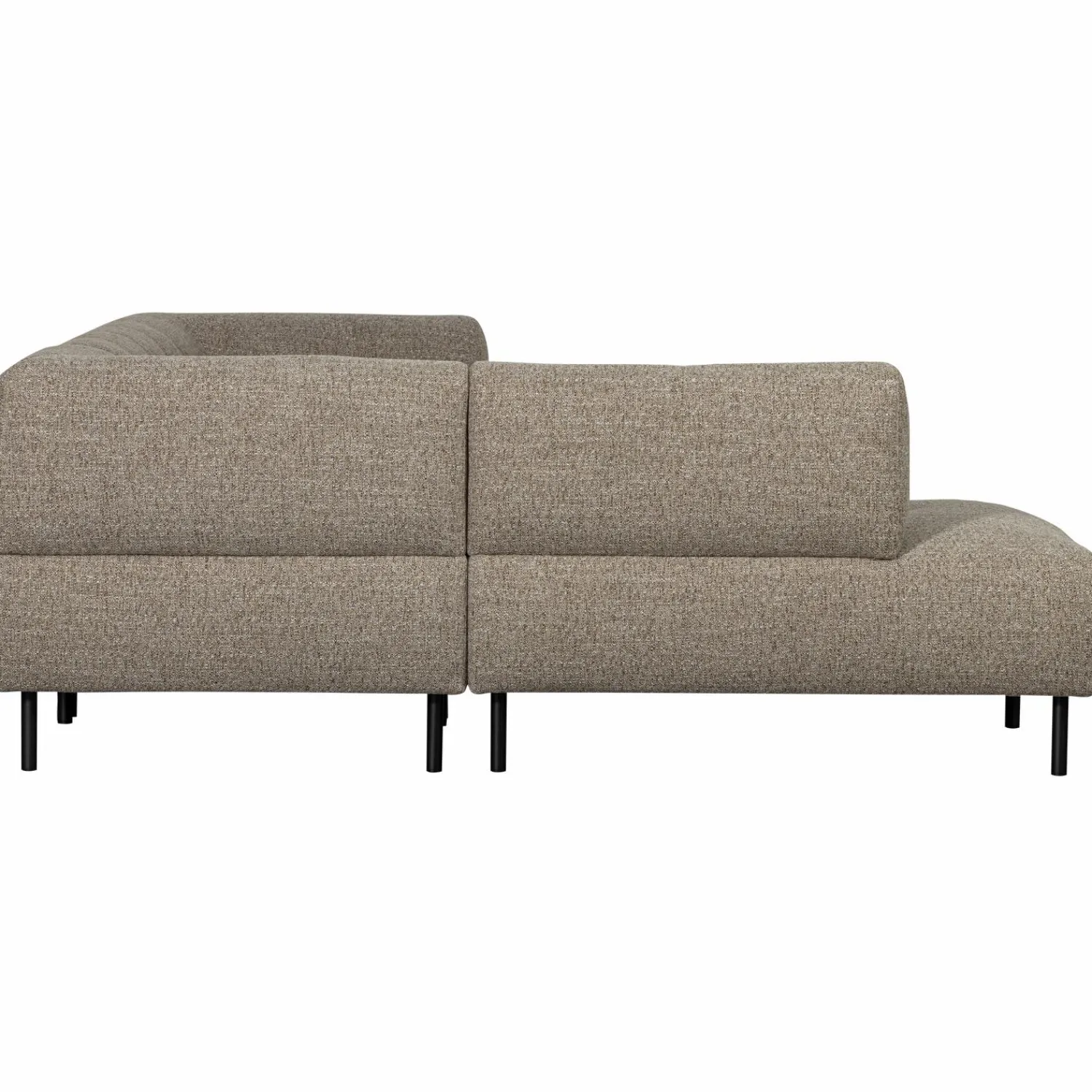 Sale WOOOD Lloyd hoekbank links grof geweven Bruin melange