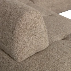 Sale WOOOD Lloyd hoekbank links grof geweven Bruin melange