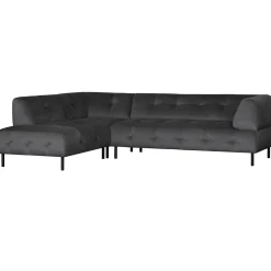 Online WOOOD Lloyd hoekbank links velvet Cast iron