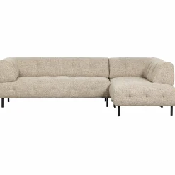 Hot WOOOD Lloyd hoekbank rechts grof geweven Naturel melange