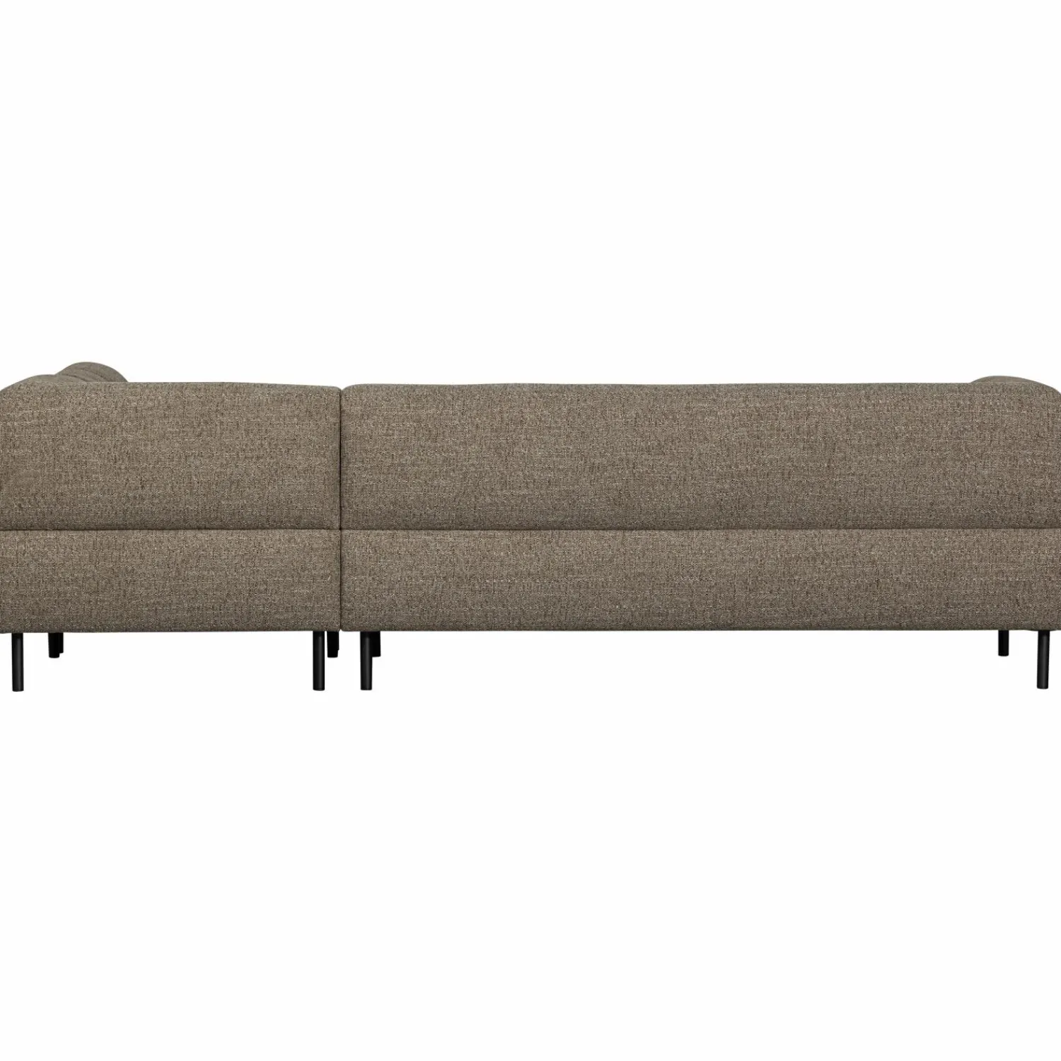 Discount WOOOD Lloyd hoekbank rechts grof geweven Donkerbruin melange