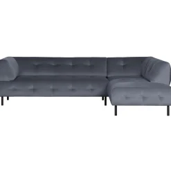 Online WOOOD Lloyd hoekbank rechts velvet Wolk