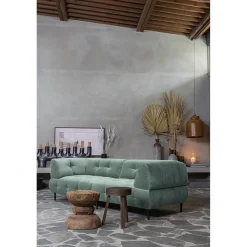 Outlet WOOOD Lloyd 4-zits bank velvet Waterplant