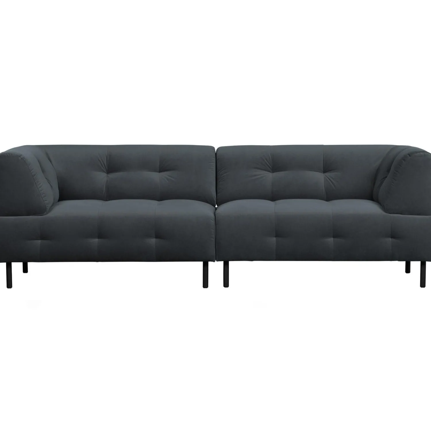 Outlet WOOOD Lloyd 4-zits bank velvet Wolk