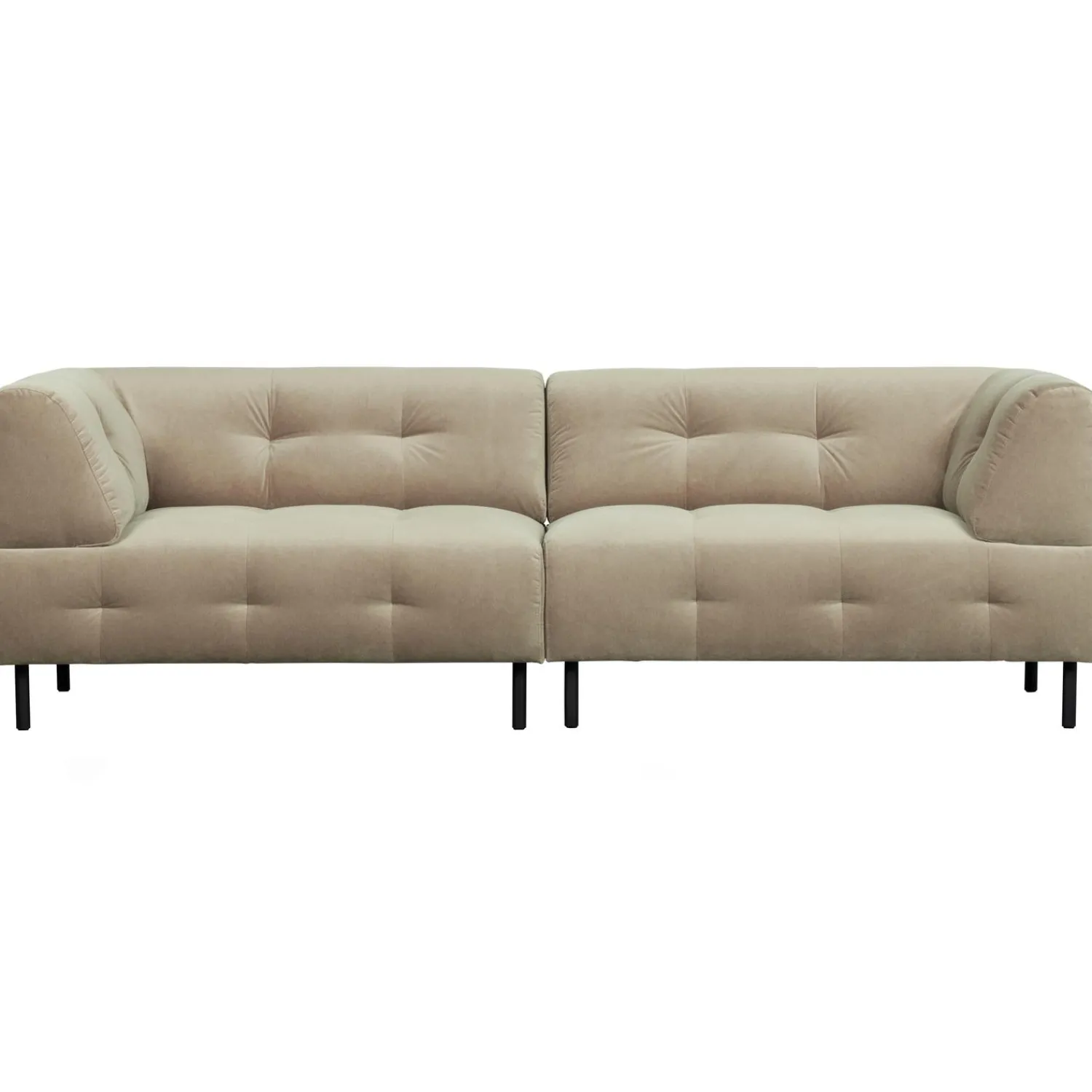 New WOOOD Lloyd 4-zits bank velvet Zeezout