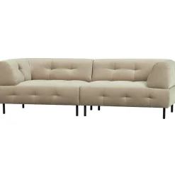 New WOOOD Lloyd 4-zits bank velvet Zeezout