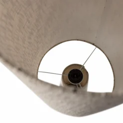 WOOOD Loft vloerlamp metaal/bouclé met stippen 130 x Ø 30 cm Naturel