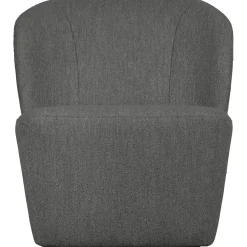 Online WOOOD Lofty fauteuil bouclé Staalgrijs